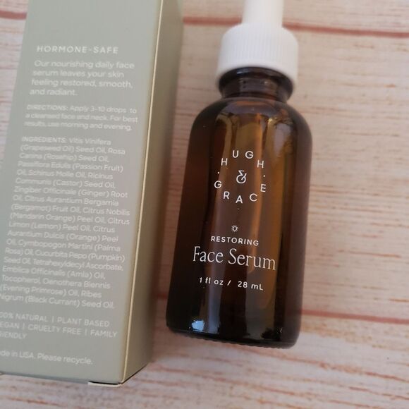 Hugh & Grace Restoring Face Serum Vitamin C and E Brighten Rejuvenate 1 oz 28 ml - Picture 7 of 8